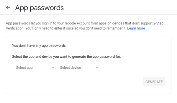 App password