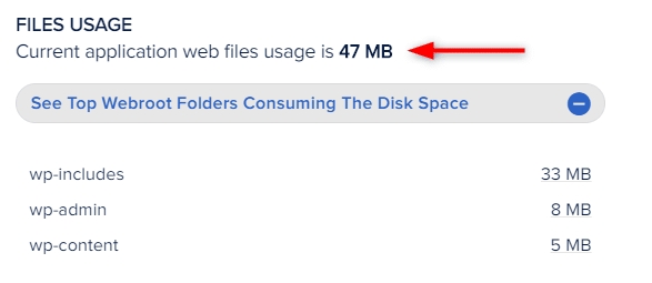 Application Disk Usage6